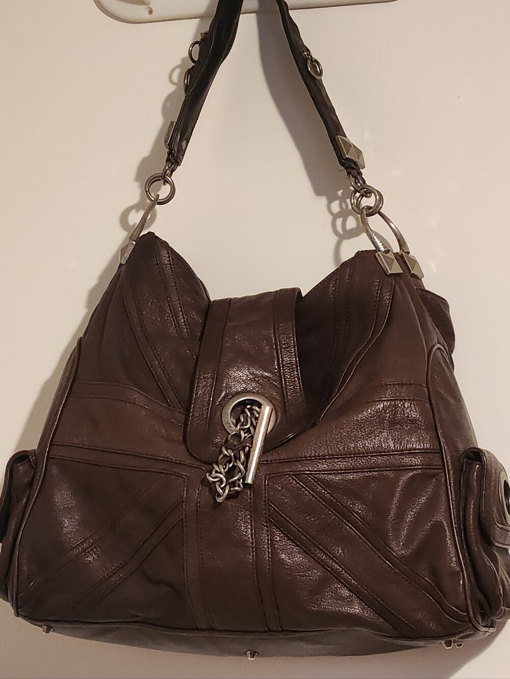 Betsey Johnson Union Jack Pre-2004 Large Leather Purse